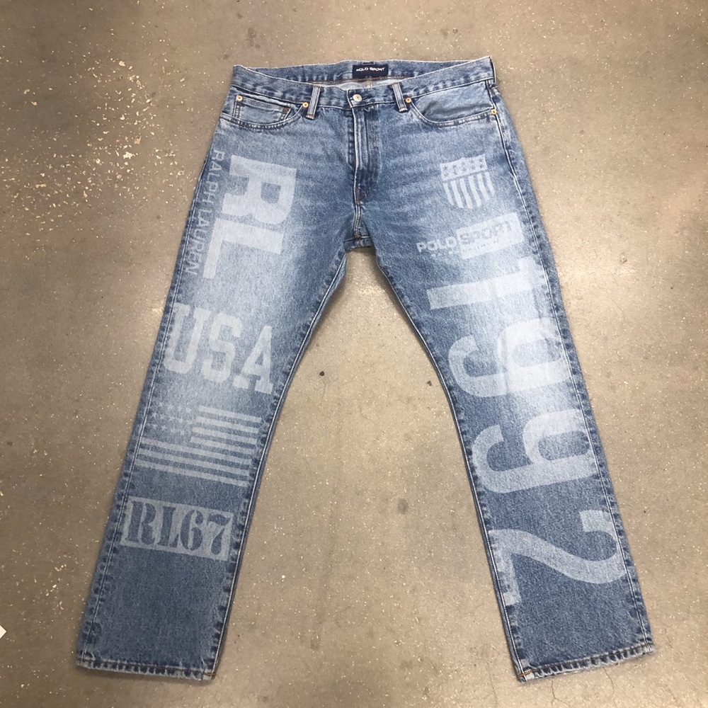 Polo Ralph Lauren The varick slim straight 1992 polo sport denim pants men 34x30